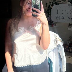 vintage maidenform lacy cami
